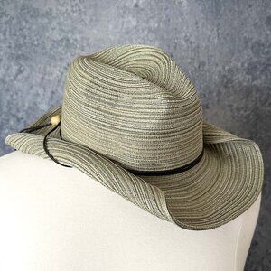 American Hat Makers Rolled Brim Polybraid Western Cowgirl Hat, NWT